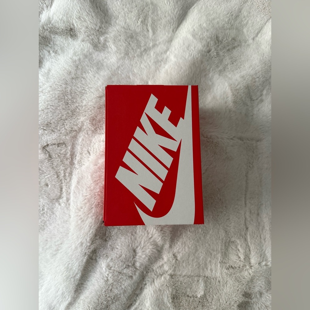 Nike Red and White Logo Kids Shoe Box